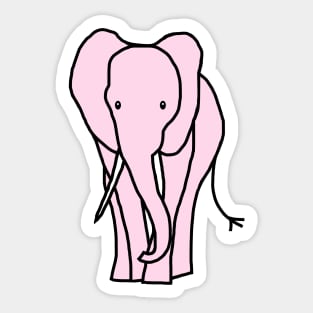 Pink Elephant Sticker